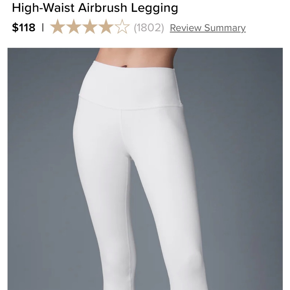 ALO Yoga White Leggings